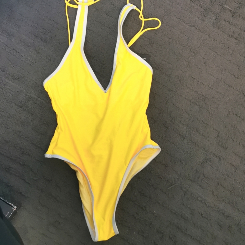 Yellow gold swimsuit